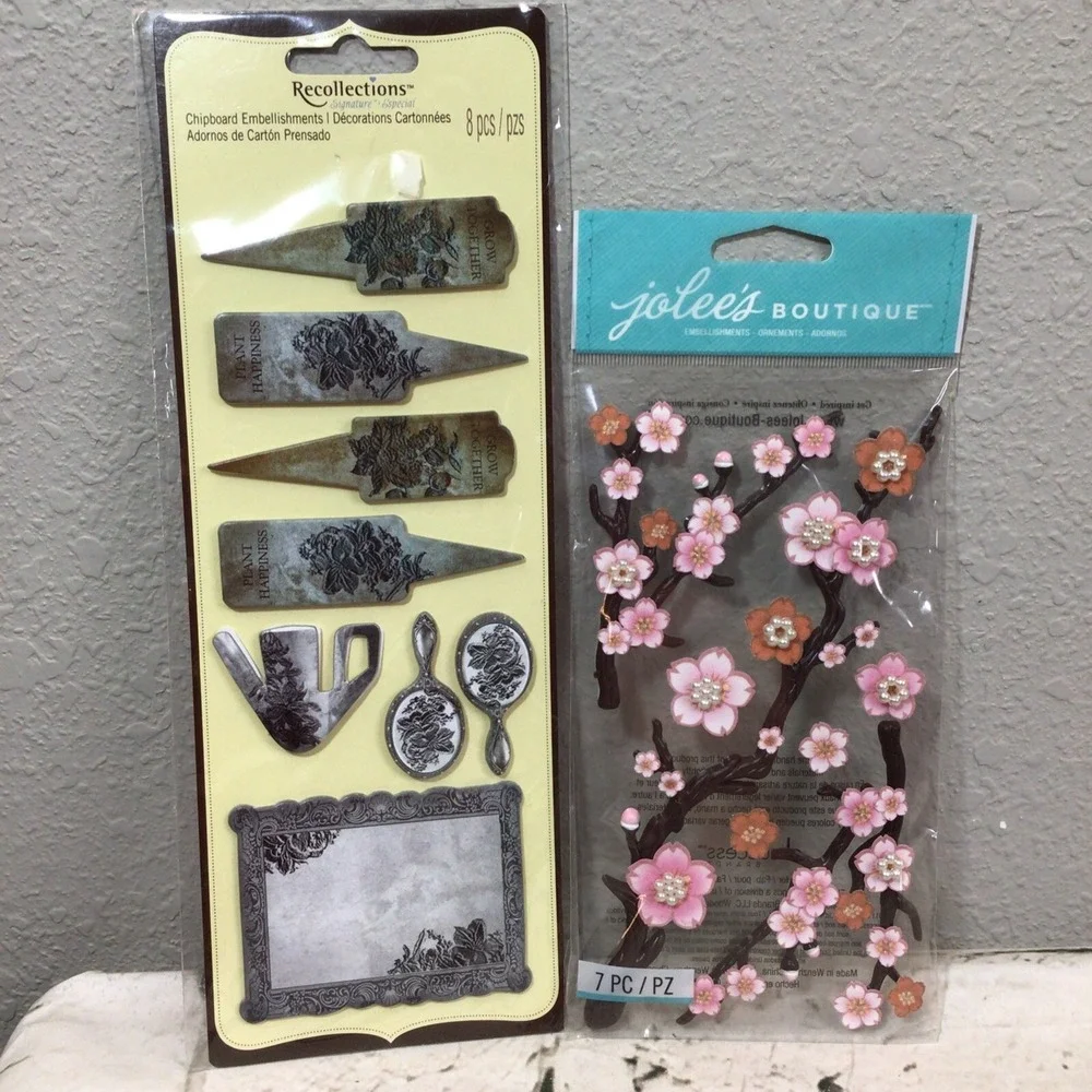 Scrapbook‎ Embellishments Accents Crafting Lot of 6 Assorted New Packages